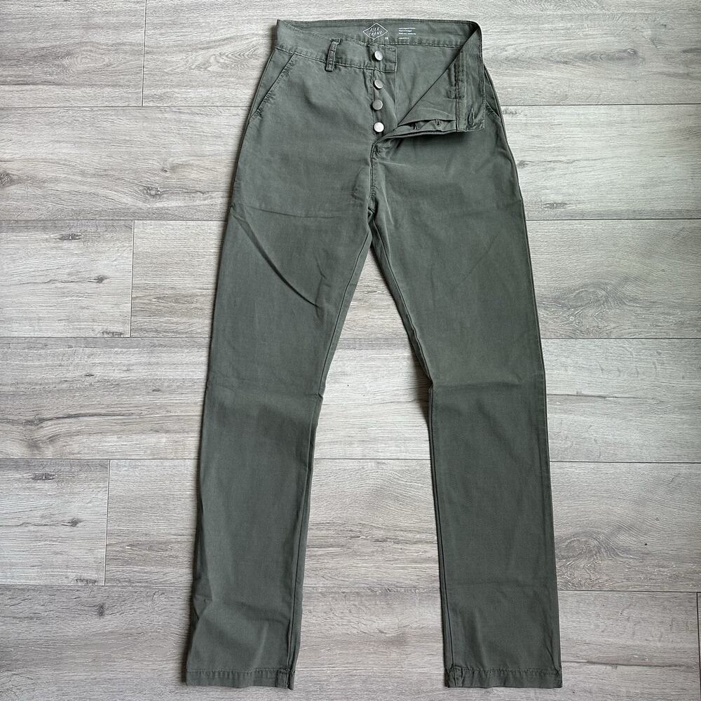 Alex Crane - Pac Pants, Size 27x31 Light Green $165 Men Organic Cotton Ripstop